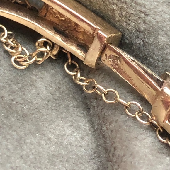 Vintage 14k pearl and amethyst bracelet - Picture 7 of 9